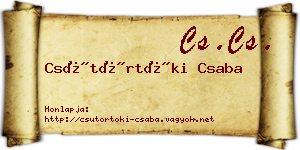 Csütörtöki Csaba névjegykártya